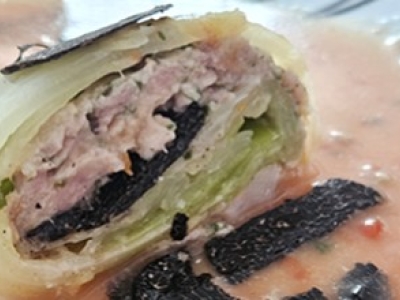 Choux farcis à la truffe noire