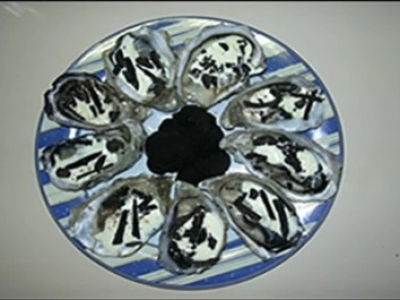 Huîtres chaudes aux truffes noires